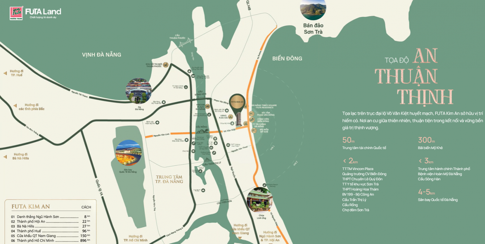 Vị trí đắc địa của dự án FUTA Kim An Đà Nẵng 